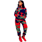 Camouflage long sleeve sweatpants tracksuit - NRooted Society - 