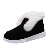 Cozy Faux Fur - Lined Slip - On Boots – Warmth, Comfort, and Style - NRooted Society - shoes