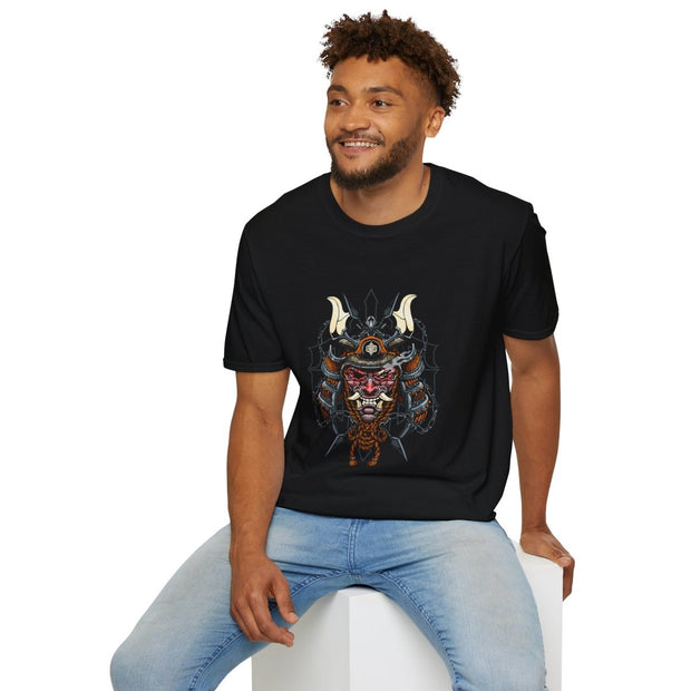 Crimson Samurai Mask Tee - NRooted Society - T-Shirt