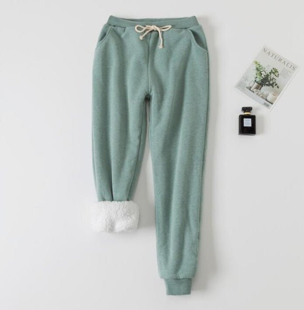 Lamb velvet padded sweatpants - NRooted Society - Sweatpants