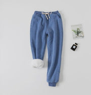 Lamb velvet padded sweatpants - NRooted Society - Sweatpants