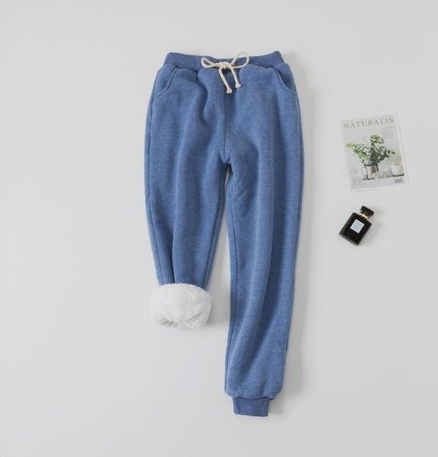 Lamb velvet padded sweatpants - NRooted Society - Sweatpants