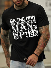 Man up God First - NRooted Society - t-shirt