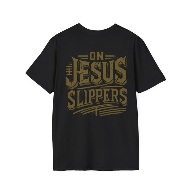 On Jesus Slippers Graphic Tee - NRooted Society - T-Shirt