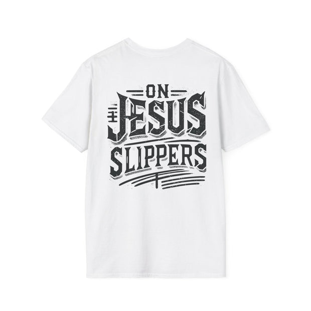 On Jesus Slippers Graphic Tee - NRooted Society - T-Shirt