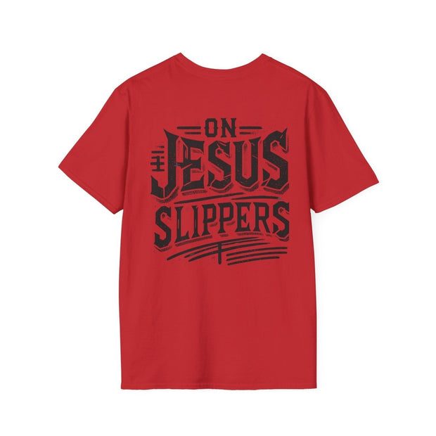 On Jesus Slippers Graphic Tee - NRooted Society - T-Shirt