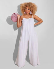 Casual Jumpsuit with Suspender Straps - NROOTED CLOTHING-bodysuit