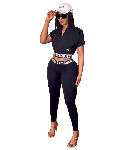 Casual two piece fitness outfit - NROOTED CLOTHING-2 piece set