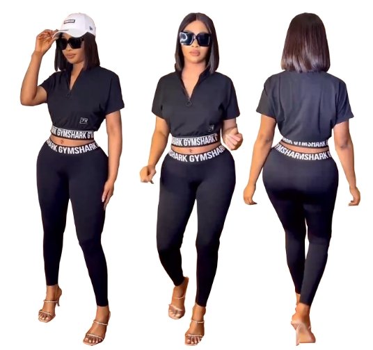 Casual two piece fitness outfit - NROOTED CLOTHING-2 piece set