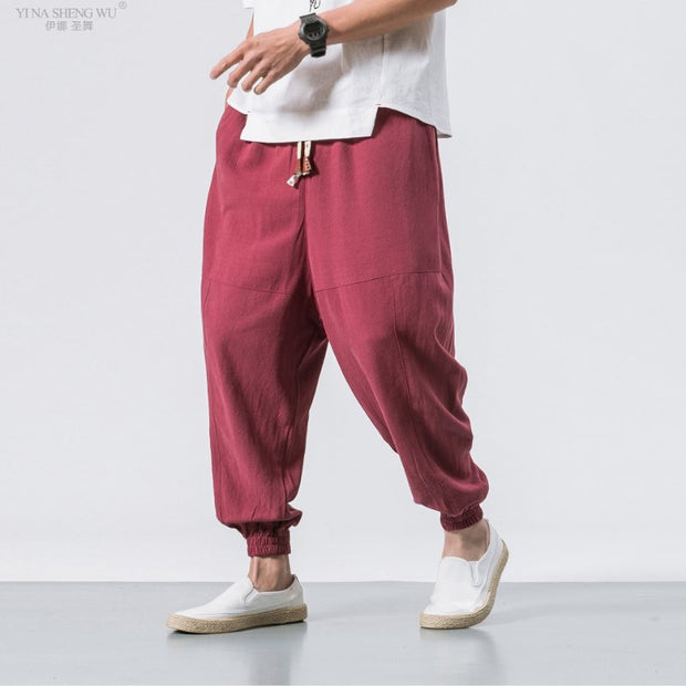 Men Kimono Haori Trousers - NROOTED-