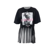 ODB Graphic Print Tassel Tee - NROOTED CLOTHING-