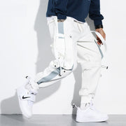 Ribbon Cargo Jogger Pants - NROOTED CLOTHING-joggers