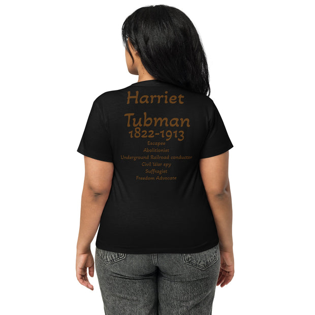 Women’s Black Pioneer's high-waisted Graphic T-Shirt - NROOTED CLOTHING-T-Shirt